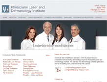Tablet Screenshot of chicagolaserdermatology.com